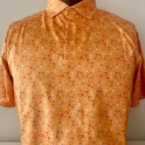 CS Orange Cocktails Print Polo